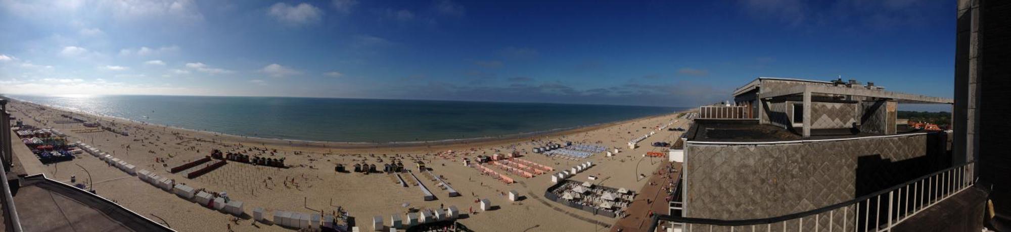 Ferienwohnung Zeedijk44 - Frontal Sea View Penthouse De Panne Exterior foto